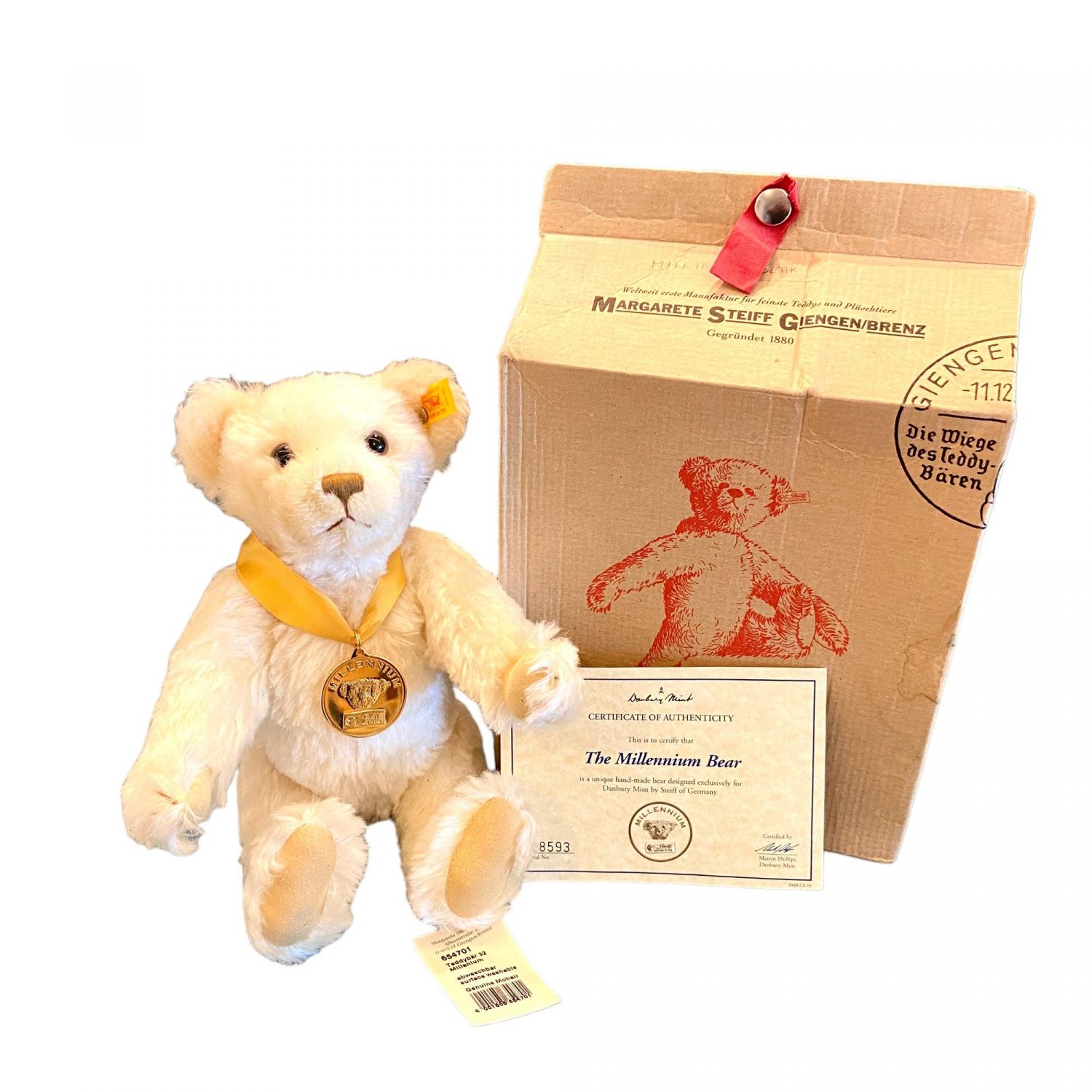 Steiff Millennium Mohair Jointed Teddy Bear Vintage Toys And Games