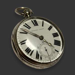 Improved Patent London Silver Pocket Watch