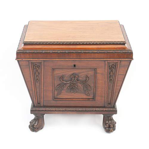 Fine Quality Antique Regency Mahogany Wine Cooler Cellarette image-3