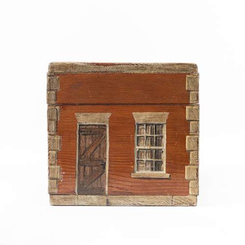 Vintage Pine Box with Painted Decoration image-5