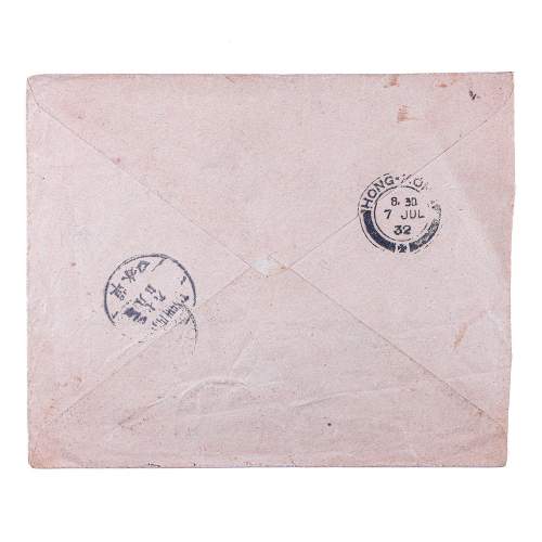 A Vintage 1930s Envelope Posted from Indonesia to China image-2