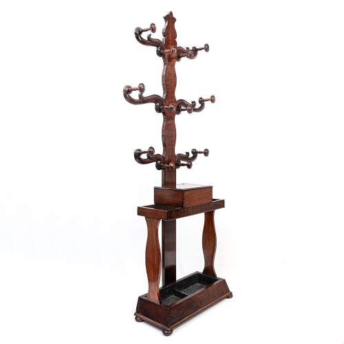 Antique William IV Mahogany Hall Stand image-2