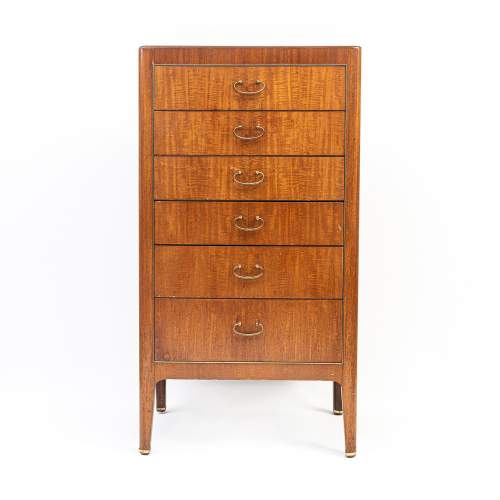 Vintage 1950s Greaves & Thomas Mahogany Chest of Drawers image-1