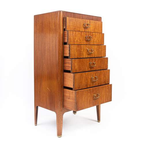 Vintage 1950s Greaves & Thomas Mahogany Chest of Drawers image-3