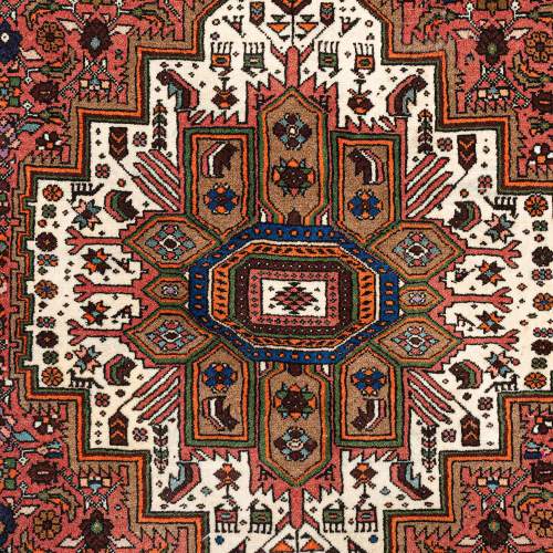 Hand Knotted Iran Bijar Wool Rug image-5