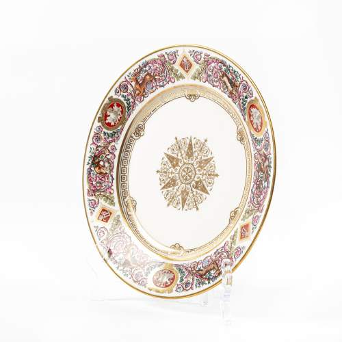 Antique 19th Century Sevres Porcelain Dinner Plate image-2