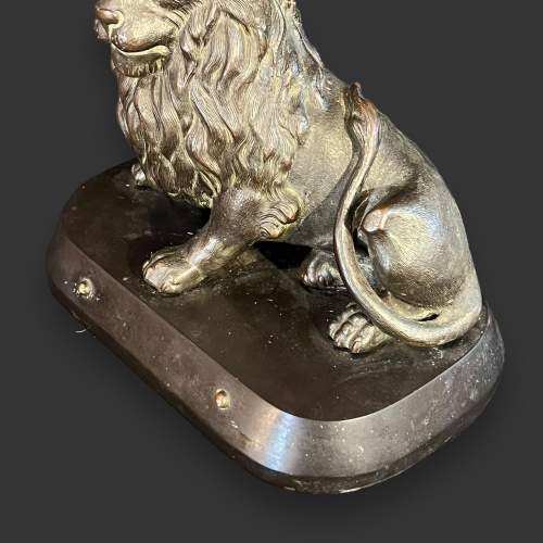 Early 19th Century Bronze Lion image-3