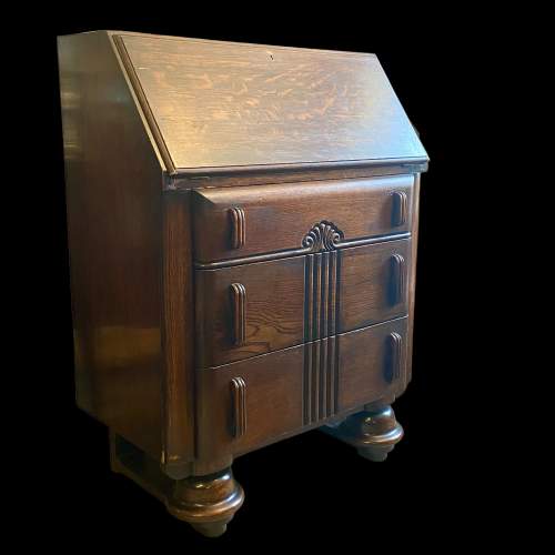 Mid 20th Century Ercol Oak Bureau image-1