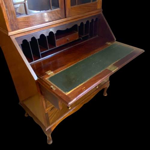 Early 20th Century Mahogany Bureau Bookcase image-3