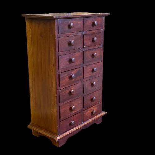Hardwood Apothecary Collectors Cabinet image-1