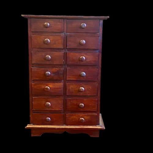 Hardwood Apothecary Collectors Cabinet image-2
