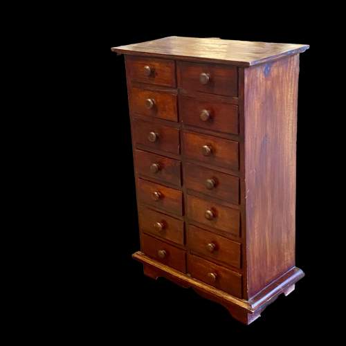 Hardwood Apothecary Collectors Cabinet image-3