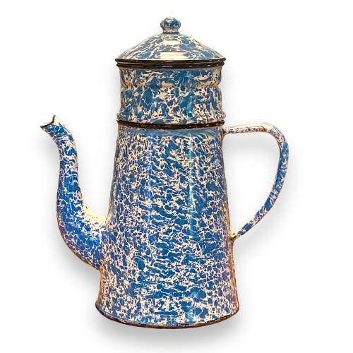 French Vintage Enamel Coffee Pot image-1