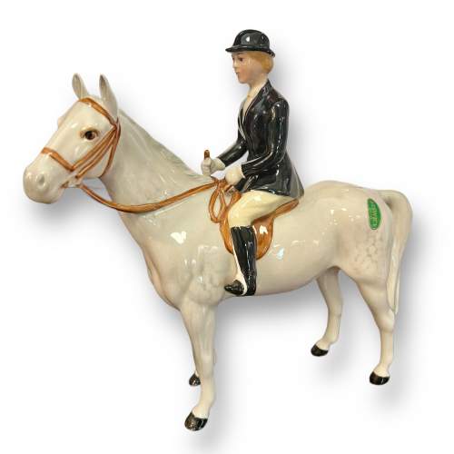 Beswick Huntswoman on a Grey Dapple Horse image-1