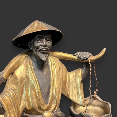 Cold Painted Figure of a Chinese Water Carrier image-3
