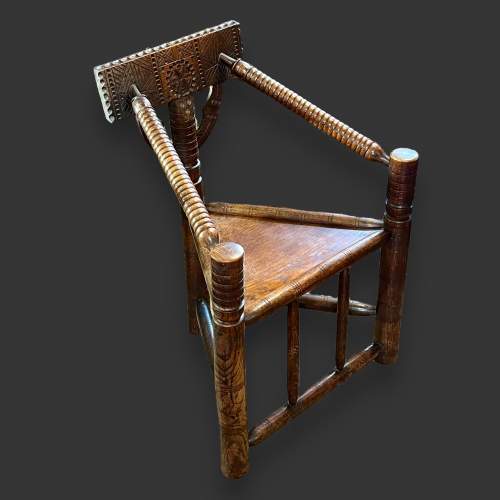 Victorian Oak Turners Chair image-2