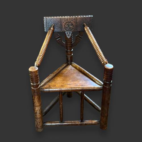Victorian Oak Turners Chair image-3
