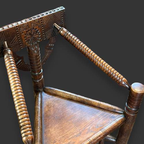 Victorian Oak Turners Chair image-4