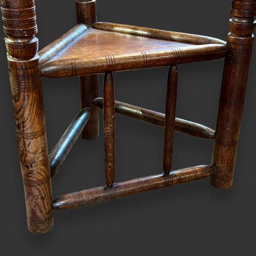 Victorian Oak Turners Chair image-6