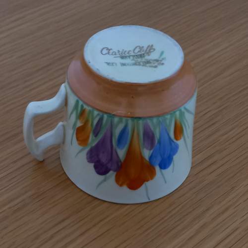 Art Deco Clarice Cliff Autumn Crocus Coffee Cup and Saucer image-5