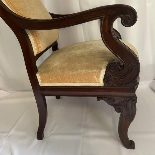 A William IV Versatile Mahogany Occasional Chair image-5