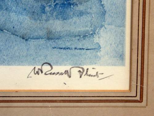 William Russell Flint Signed Vintage Print - Market Hall - Cordes image-4