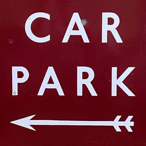 Midland Railway Enamel Car Park Sign image-2