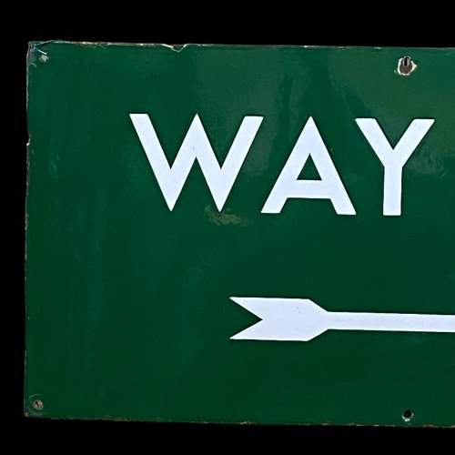 Southern Railway Enamel Way In Sign image-2