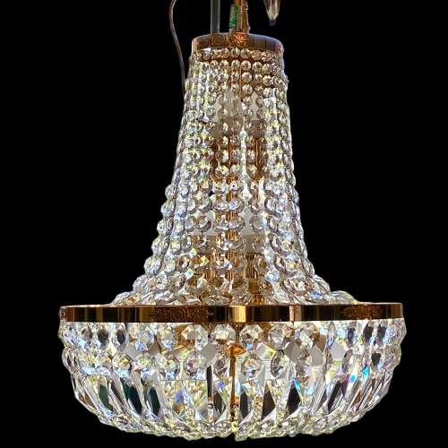 Continental Twelve Light Crystal Chandelier image-2