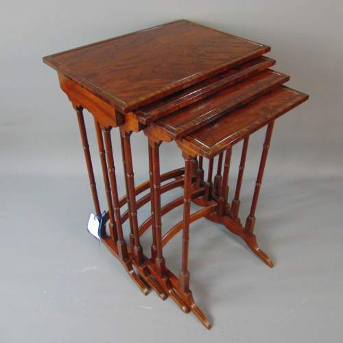 A Quality Nest of Four Antique Mahogany Tables image-2
