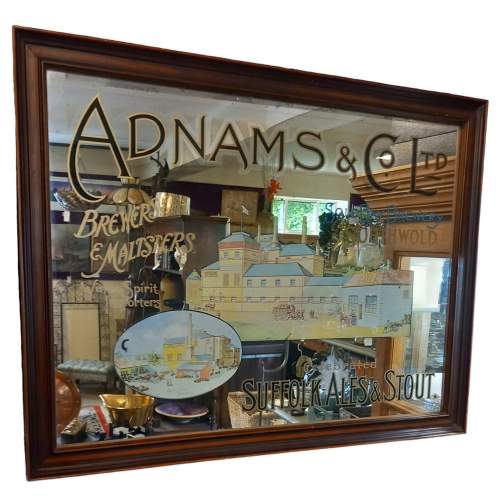 Adnams & Co Ltd Southwold Brewery Advertising Mirror image-1