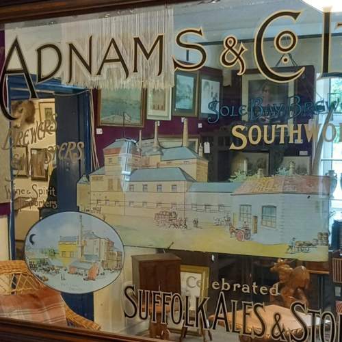 Adnams & Co Ltd Southwold Brewery Advertising Mirror image-3