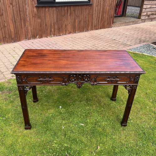 A Chinese Chippendale Design Mahogany Console Table image-3