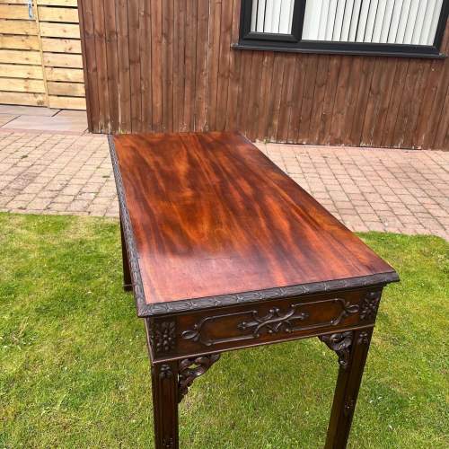 A Chinese Chippendale Design Mahogany Console Table image-4