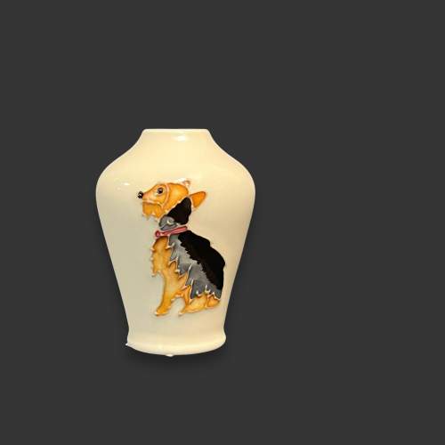 Boxed Moorcroft Yorkshire Terrier Vase image-2