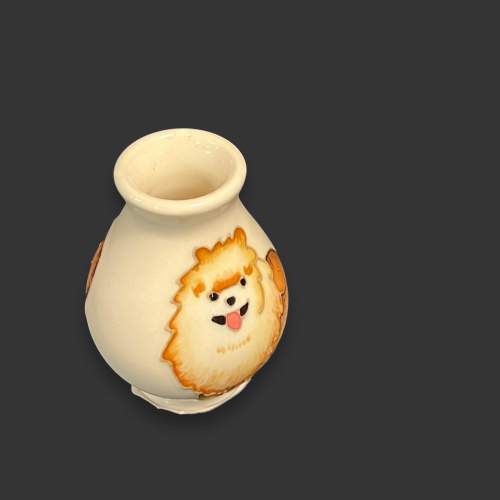 Boxed Moorcroft Tiny Pomeranian Vase image-3