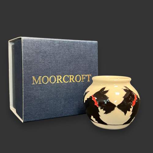 Boxed Moorcroft Canine Companions Vase image-1