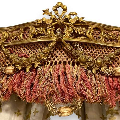 Stunning French Antique Ciel De Lit Bed Canopy image-5