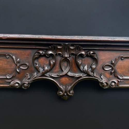 A Chinese Chippendale Design Mahogany Console Table image-2