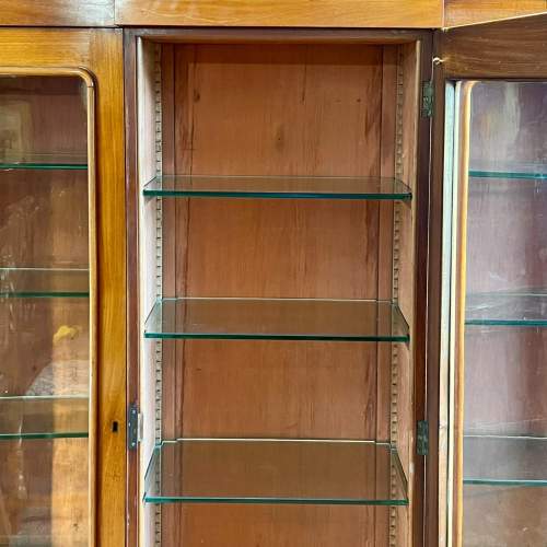 Victorian Mahogany Free Standing Breakfront Bookcase image-3