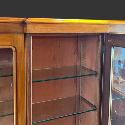 Victorian Mahogany Free Standing Breakfront Bookcase image-4