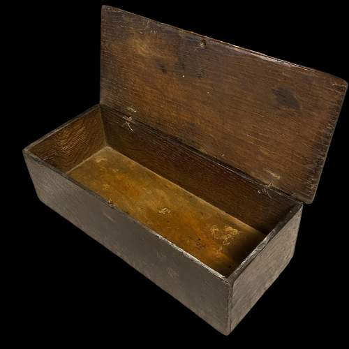 Antique 19th Century Oak Box image-4