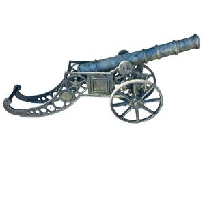 Cast Iron Garden Cannon