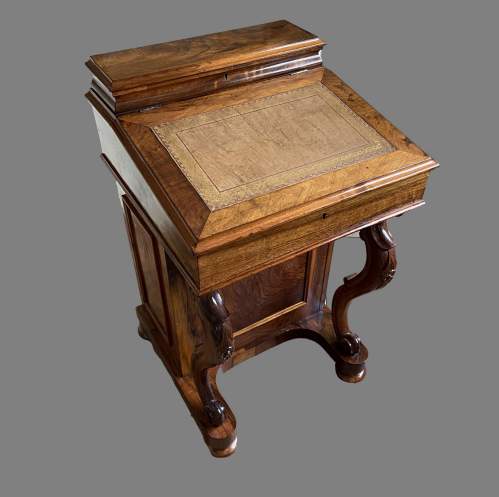 A Victorian Burr Walnut Davenport image-2