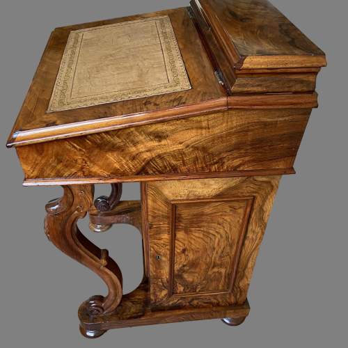 A Victorian Burr Walnut Davenport image-3