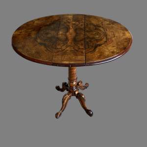 A Neat Victorian Burr Walnut Occasional Table