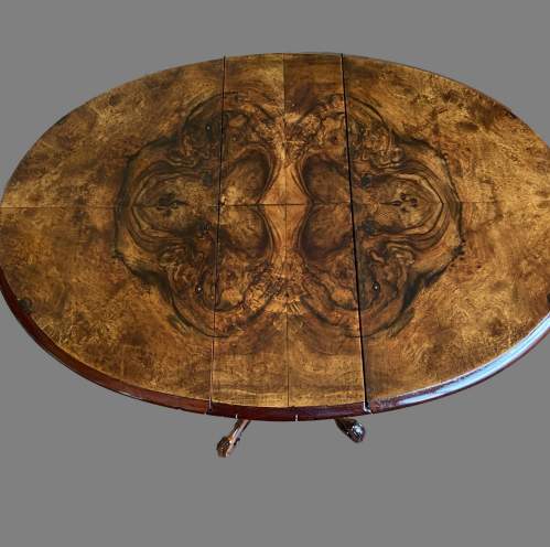 A Neat Victorian Burr Walnut Occasional Table image-2
