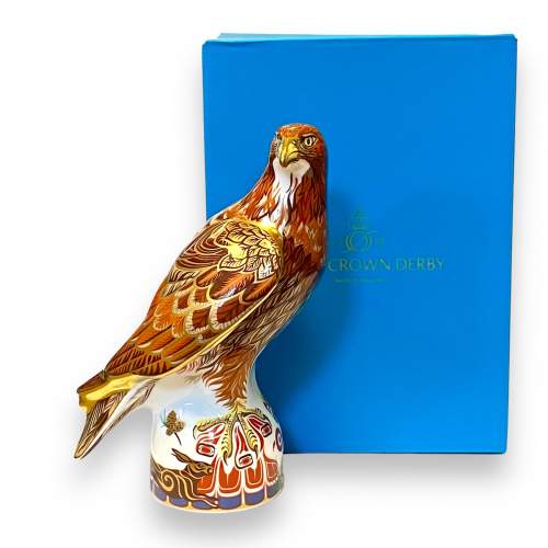 Royal Crown Derby Paperweight of a Golden Eagle image-1