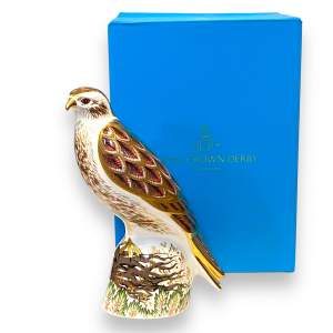 Royal Crown Derby Paperweight of a Buzzard