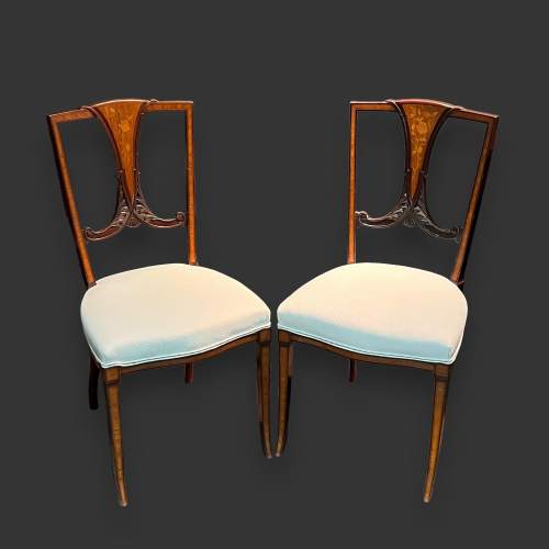Late 19th Century Pair of Mahogany Chairs image-1